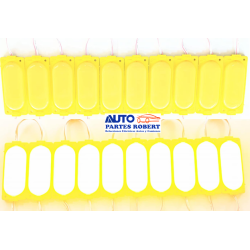 TIRA LED OAVALADA COLOR AMARILLA EXCELENTE ILUMINACION  MEDIDA 8.5X3.5 12 VOLTS  OEM. MODULO 29Y