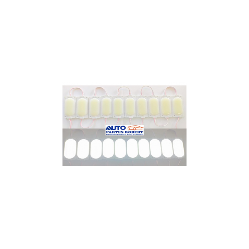 TIRA LED OAVALADA COLOR BLANCA EXCELENTE ILUMINACION  MEDIDA 8.5X3.5 12 VOLTS  OEM.MODULO 29 W