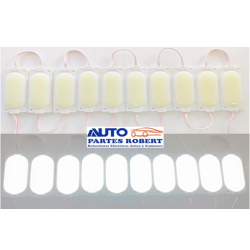 TIRA LED OAVALADA COLOR BLANCA EXCELENTE ILUMINACION  MEDIDA 8.5X3.5 12 VOLTS  OEM.MODULO 29 W