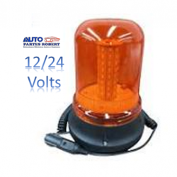 TORRETA MONTACARGAS AMBAR 12V 24V CON BASE DE IMAN  OEM. IMAN LED