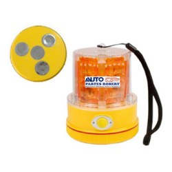 TORRETA LED AMBAR PORTATIL 6 VOLTS USA PILAS SAR6 GV780A 77913