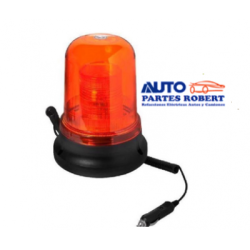 TORRETA TIPO MONTACARGAS AMBAR 12V A 24V CON FOCO LUZ XENON BASE CON IMAN  OEM.4244902