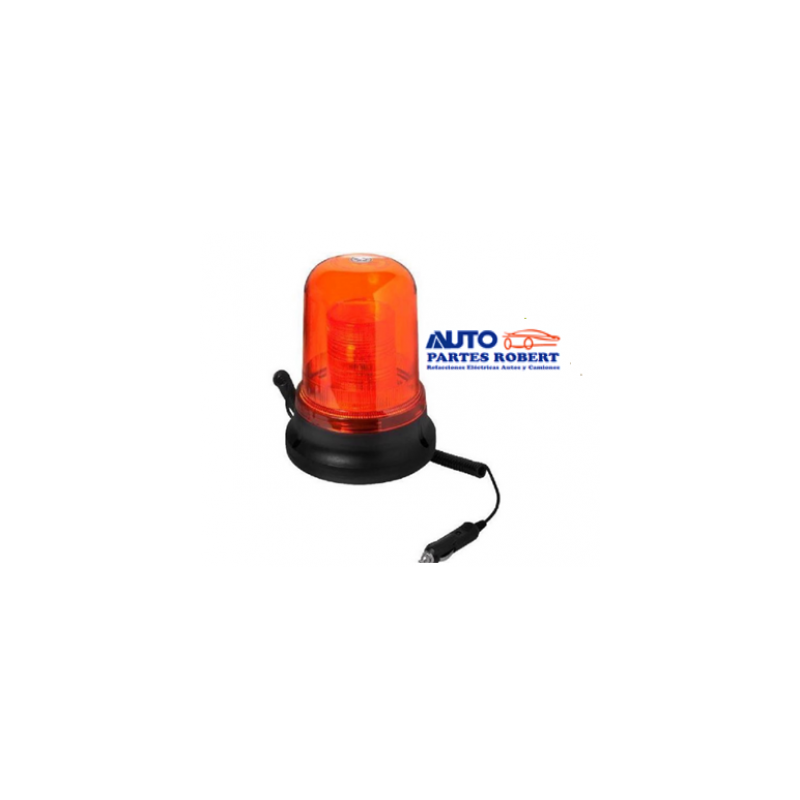 TORRETA TIPO MONTACARGAS AMBAR 12V A 24V CON FOCO LUZ XENON BASE CON IMAN  OEM.4244902