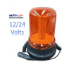 TORRETA MONTACARGAS AMBAR 12V 24V CON BASE DE IMAN  OEM. IMAN LED