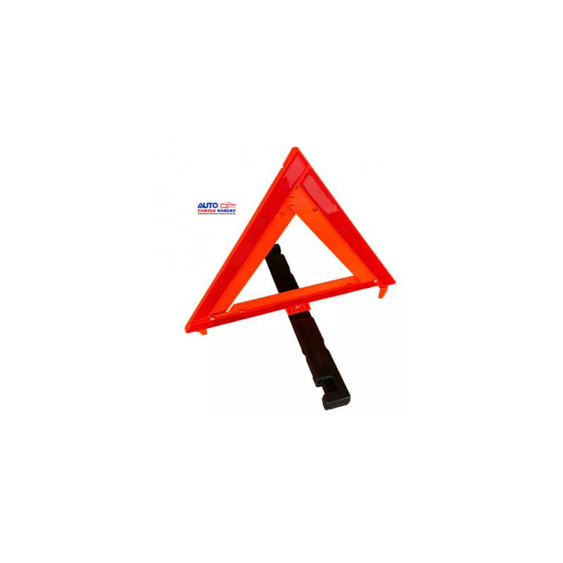 TRIANGULO REFLEJANTE DE EMERGENCIA UNIVERSAL CON BASE ANCHA DE PLASTICO RELLENA DE ARENA MEDIDA AMPLIA DE 51 CM CANTIDAD DE PROD