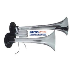 TROMPETAS CROMADAS ELECTRICAS  DOBLES