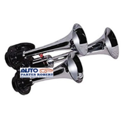 TROMPETAS CROMADAS ELECTRICAS  TRIPLE