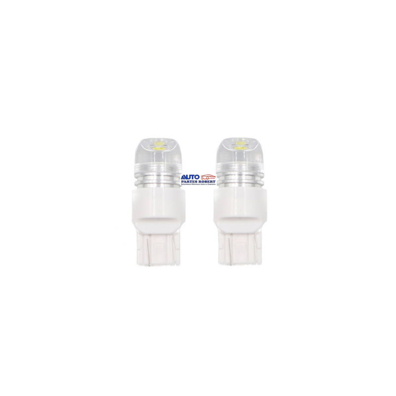 FOCO LED 7443 URVAN MAZDA COLOR BLANCO 2 FUNCIONES  JUEGO 2 PIEZAS  OEM.