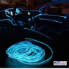 HILO LED PLANO FILO PARA EL TABLERO AUTO COLOR AZUL AGUA 3 METROS  OEM.