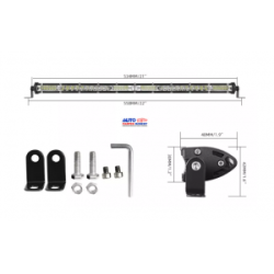 BARRA LED 21  EXCELENTE ILUMINACION COLOR BLANCO 52 LED 152WATS 12-24 VOLTS   OEM. CL080523
