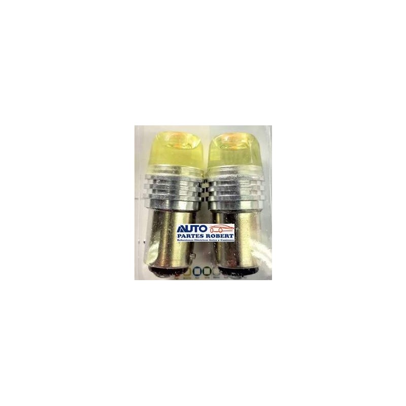 FOCO LED 1034 2 FILAMENTOS O FUNCIONES COLOR AMARILLO   JUEGO 2 PIEZAS