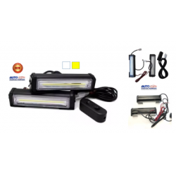 ESTROBOS LED COB EN COLOR BLANCO Y AMARILLO TAMAÑO 17 cm CON 4 FUNCIONES  OEM. STR02WY