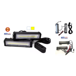 ESTROBOS LED COB EN COLOR BLANCO Y AMARILLO TAMAÑO 17 cm CON 4 FUNCIONES  OEM. STR02WY