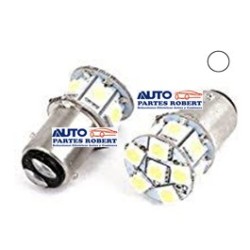 FOCO LED 1034 2 FILAMENTOS PATAS DISPAREJAS COLOR BLANCO SMD 13 HYPERLED 5050 OEM.