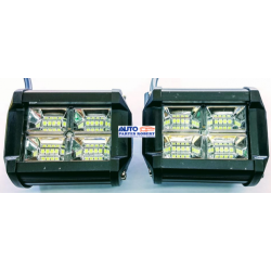 FARO LED DUALLY CON 12 LED SECCIONADOS MUY POTENTES DE ALTA ILUMINACION CON FUNCION FIJA Y ESTROBO EXCELENTE PARA USO RUDO  FAL3