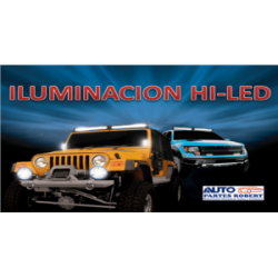 FARO LED RECTANGULAR TIPO BARRA CON LUPA EXTENDIDA 2 FUNCIONES FIJO Y ESTROBO EN COLOR BLANCO  JUEGO 2 PZ  FAL10-CVT