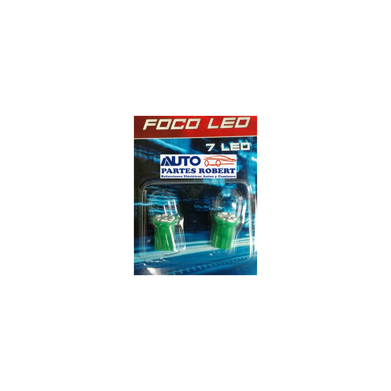 FOCO LED 158 COLOR VERDE  7 HYPERLED PLANO