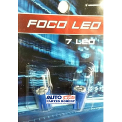 FOCO LED 7 HYPERLED PLANO AZUL JUEGO 2 PZ FOL07B-ZLO
