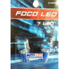 FOCO LED 7 HYPERLED PLANO AZUL JUEGO 2 PZ FOL07B-ZLO