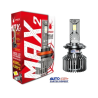 FOCO LED H4 MAX2 SPIDER 40.000 LUMEN ILUMINACION LUZ BLANCA 6000 K JUEGO 2 PIEZAS  OEM. BRH4MAX