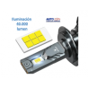 FOCO LED H4 MAX2 SPIDER 40.000 LUMEN ILUMINACION LUZ BLANCA 6000 K JUEGO 2 PIEZAS  OEM. BRH4MAX