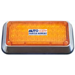 PLAFON LED AMBULANCIA PERIMETRAL RECTANGULAR DIMENCIONES 11 X 20 CM  AMBAR