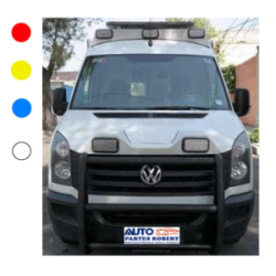 PLAFON LED AMBULANCIA PERIMETRAL RECTANGULAR DIMENCIONES 11 X 20 CM  AMBAR