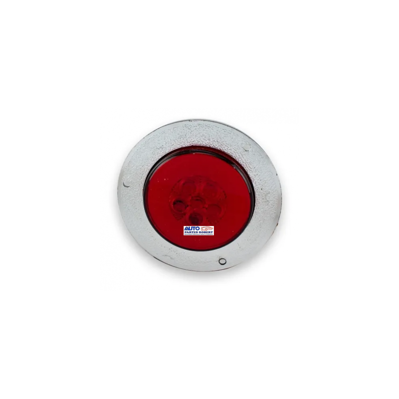 PLAFON LED REDONDO 2  COLOR ROJO CON GEL Y ESTROBO PARA ATORNILLAR 12 VOLTS Y 24 VOLTS  OEM.