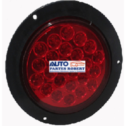 PLAFON LED REDONDO 4 PULGADAS PARA ATORNILLAR O REMACHAR  24 LED ROJO