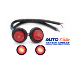 PLAFON LED OJO DE AGUILA COLOR ROJO 1 PIEZA  TIPO GEL