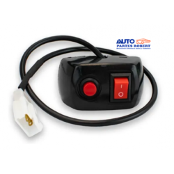 SWITCH DOBLE PARA MOTOCICLETA ON OFF Y PUSCH IDEAL PARA FAROS CON ESTROBO OEM. INT102
