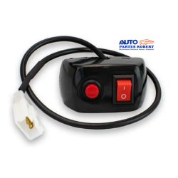 SWITCH DOBLE PARA MOTOCICLETA ON OFF Y PUSCH IDEAL PARA FAROS CON ESTROBO OEM. INT102