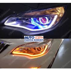 TIRA LED FLEXIBLE EN TUBO COLOR BLANCO 30 CM LARGO JUEGO 2 PIEZAS