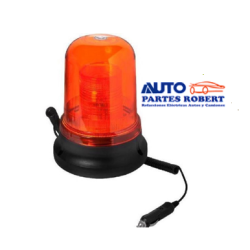 TORRETA TIPO MONTACARGAS AMBAR 12V A 24V CON FOCO LUZ XENON BASE CON IMAN  OEM.4244902