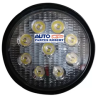 FARO LED REDONDO 9 LED TIPO REVERCERO CON DOBLE FUNCION FIJO Y ESTROBO 2000 LUMEN  OEM.