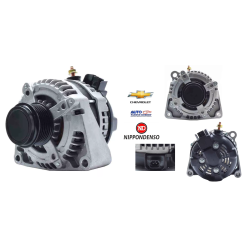 ALTERNADOR SILVERADO 1500 2500 3500 5.3L 2015 CHEVROLET GM SISTEMA NIPPONDENSO 2 TERMINALES 150 AMPERES 12 VOLTS POLEA 6 RANURAS