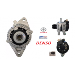 ALTERNADOR TOYOTA HILUX 4 CILINDROS 2.7L 2015-2017 80 AMPERES 12 VOLTS POLEA 7 RANURAS 1 TERMINAL SISTEMA DENSO OEM. 27060-0C110