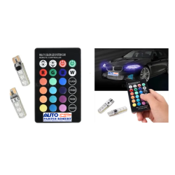 FOCO LED 158 RGB MULTICOLOR CON CONTROL  OEM. T10 RGB