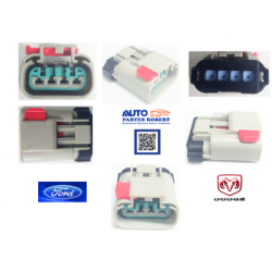 ARNES CONECTOR BOMBA GASOLINA RAM 4000 FORD 4 TERMINALES ORIGINAL NOTA IMPORTANTE: ES SOLO EL CASCO NO INCLUYE TERMINALES NI CAB