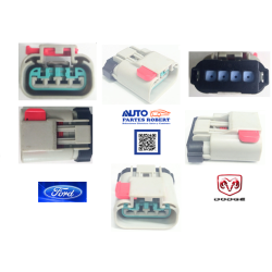 ARNES CONECTOR BOMBA GASOLINA RAM 4000 FORD 4 TERMINALES ORIGINAL NOTA IMPORTANTE: ES SOLO EL CASCO NO INCLUYE TERMINALES NI CAB