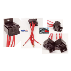ARNES PORTA RELEVADOR 5 TERMINALES BOSCH REFORZADO CALIBRE 14 COBRE 100 % OEM.