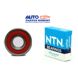 BALERO 6302LL NTN MEDIDAS ANCHO 13mm DIAMETRO RXTERIOR 42mm DIAMETRO INTERIOR 15mm SISTEMA DE ALTERNADOR HITACHI MITSUBISHI OEM.