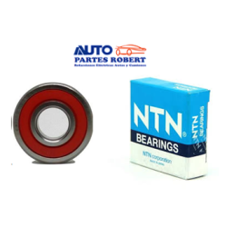 BALERO 6302LL NTN MEDIDAS ANCHO 13mm DIAMETRO RXTERIOR 42mm DIAMETRO INTERIOR 15mm SISTEMA DE ALTERNADOR HITACHI MITSUBISHI OEM.