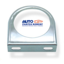 BASE DE AMPERIMETRO UNIVERSAL SENCILLA CROMADA  OEM.