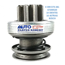 BENDIX ROBERT RENAULT KANGOO SANDERO LOGAN SISTEMA BOSCH 67200520 51226 10 DIENTES 16 ASTRIAS  OEM. 0 339 D73 281