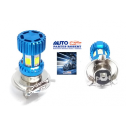 FOCO LED H4 6 CARAS DE ILUMINACION IDEAL PARA MOTOCICLETA O AUTOS COMPACTOS LED COB ALTA ILUMINACION  OEM. LED COB