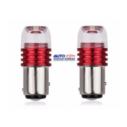 FOCO LED 1034 2 PATAS DISPAREJAS CON ESTROBO 2 FUNCIONES COLOR ROJO OEM.