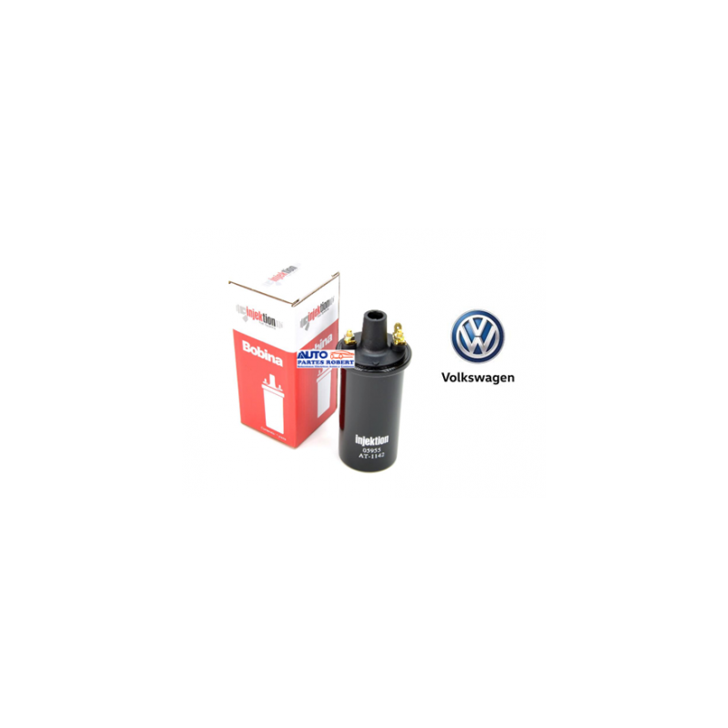 BOBINA VW HUMEDA USO ENCENDIDO ELECTRONICO COMBI 1800 CARIBE ATLANTIC SEDAN ENTRADA CON PISTON O TORNILLO TIPO BUJIA CHICA  OEM.