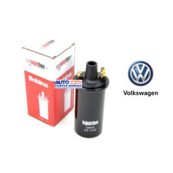 BOBINA VW HUMEDA USO ENCENDIDO ELECTRONICO COMBI 1800 CARIBE ATLANTIC SEDAN ENTRADA CON PISTON O TORNILLO TIPO BUJIA CHICA  OEM.