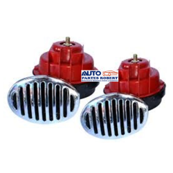 BOCINA CARACOL UNIVERSAL JUEGO 2 PIEZAS CON RELEVADOR  OEM. SL-3004